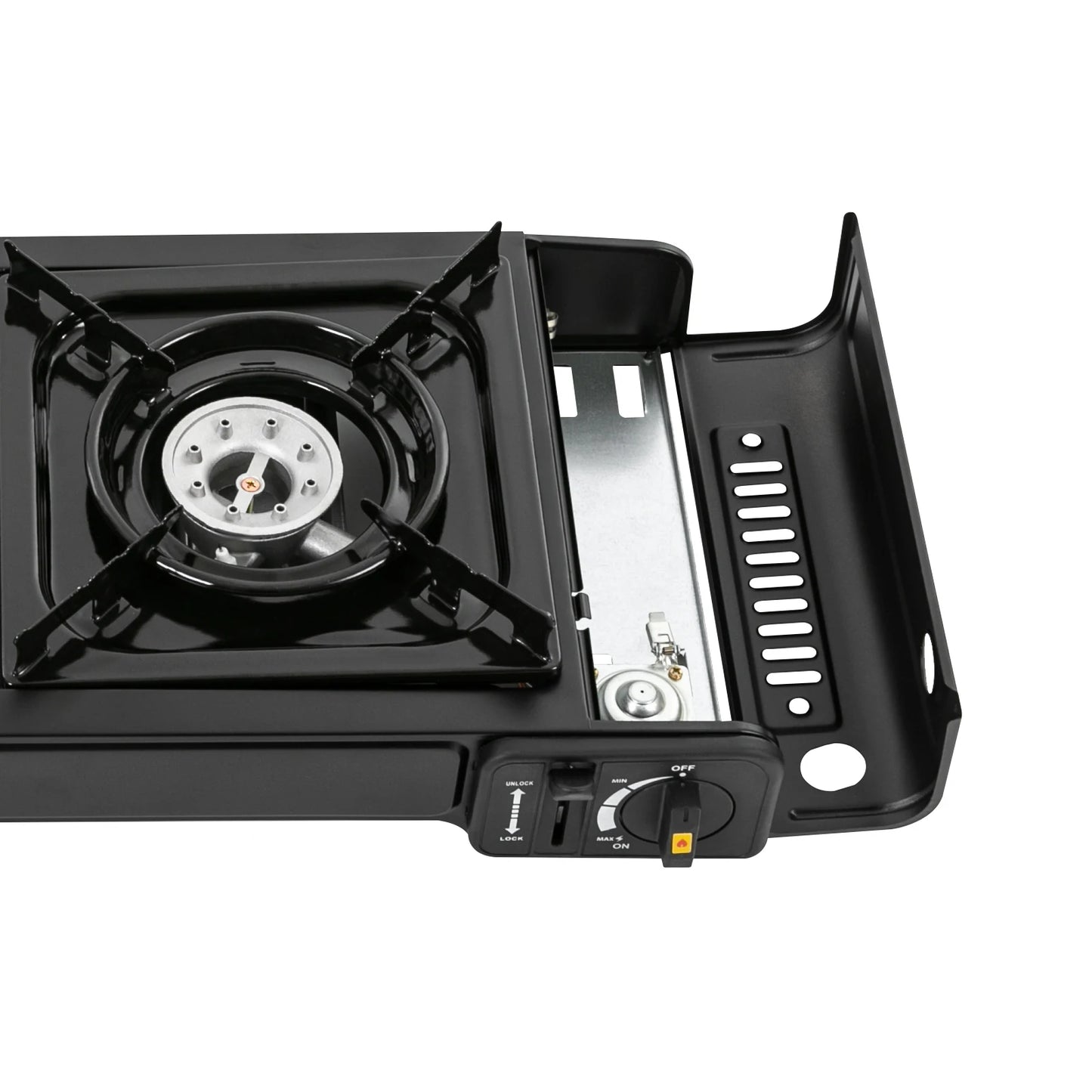 Portable Camping Stove With 2 Burners Butane And Carrying Case Adjustable Fire Power Auto Ignition For RV Travel Use - A to Z Outdoor Store
