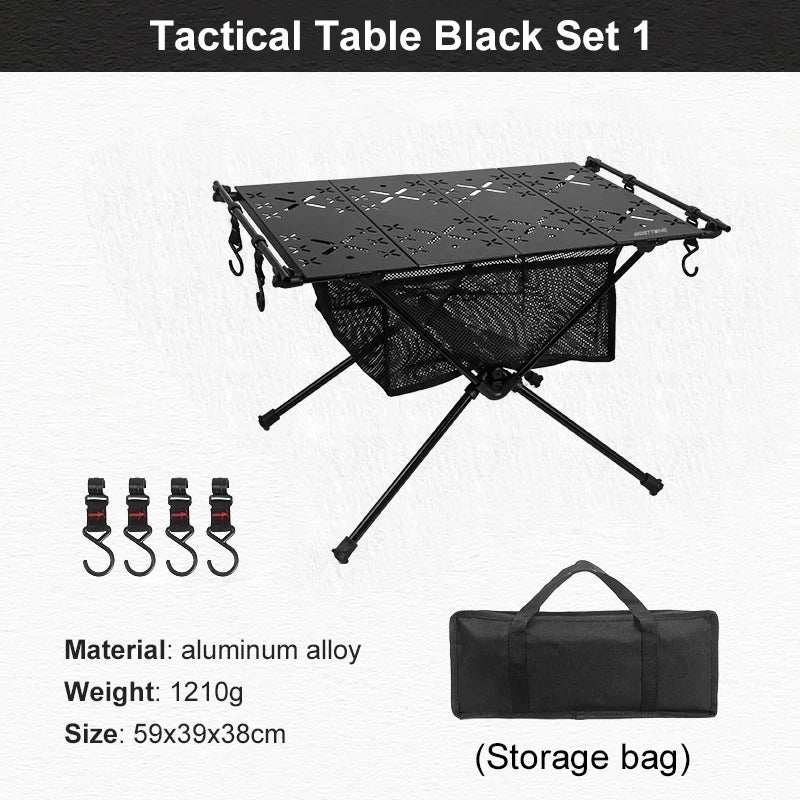 Westtune Folding Camping Table Aluminum Lightweight Portable Table with Storage Mesh Bag for Outdoor Picnic BBQ and Hiking - A to Z Outdoor Store