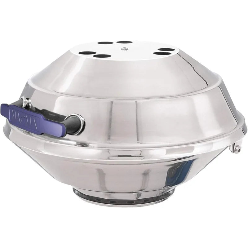 Magma Marine Kettle 3 Portable Gas Grill and Stove Stainless Steel BBQ with Electronic Ignition Wind Resistant Design - A to Z Outdoor Store