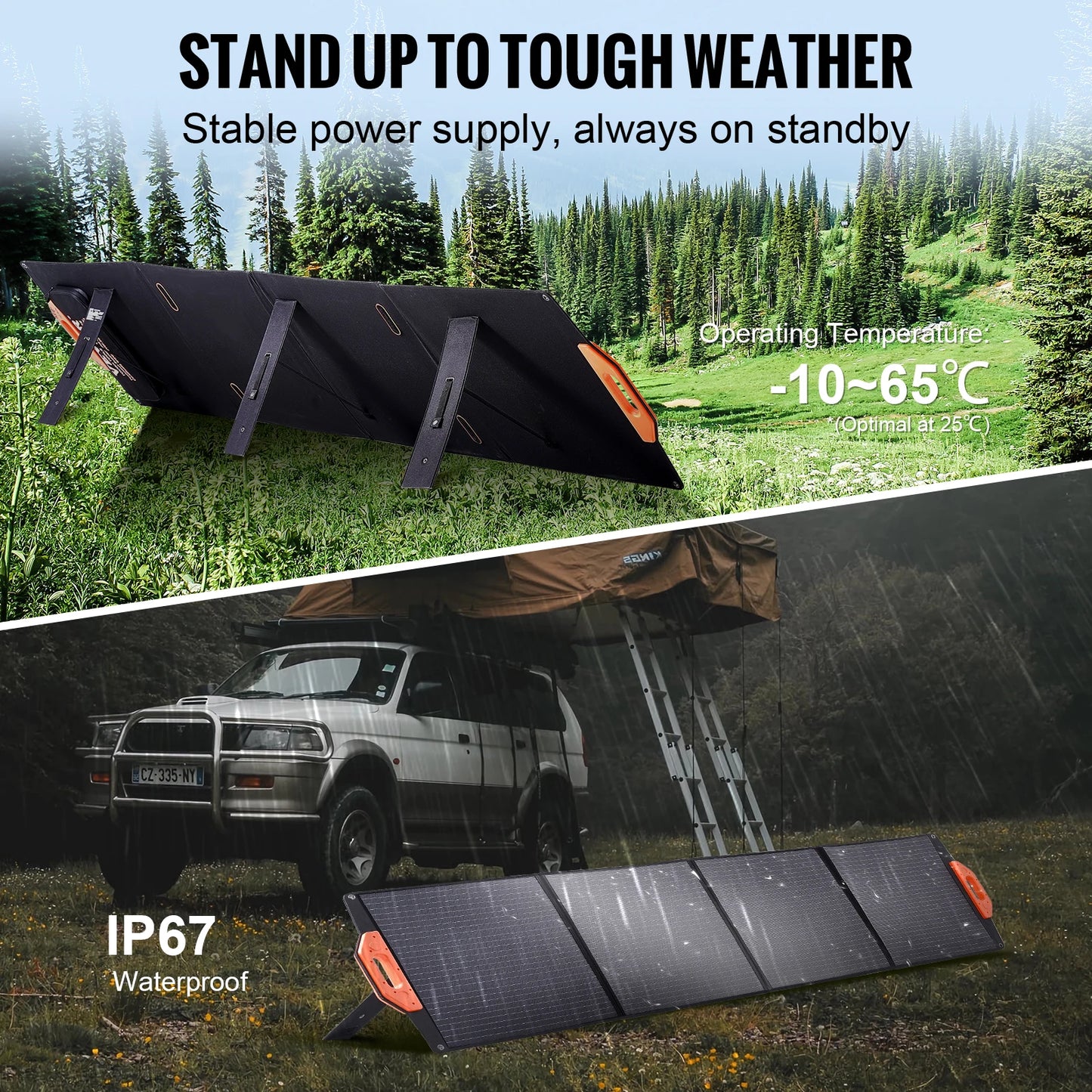 Portable Monocrystalline Solar Panel by SucceBuy - A to Z Outdoor Store