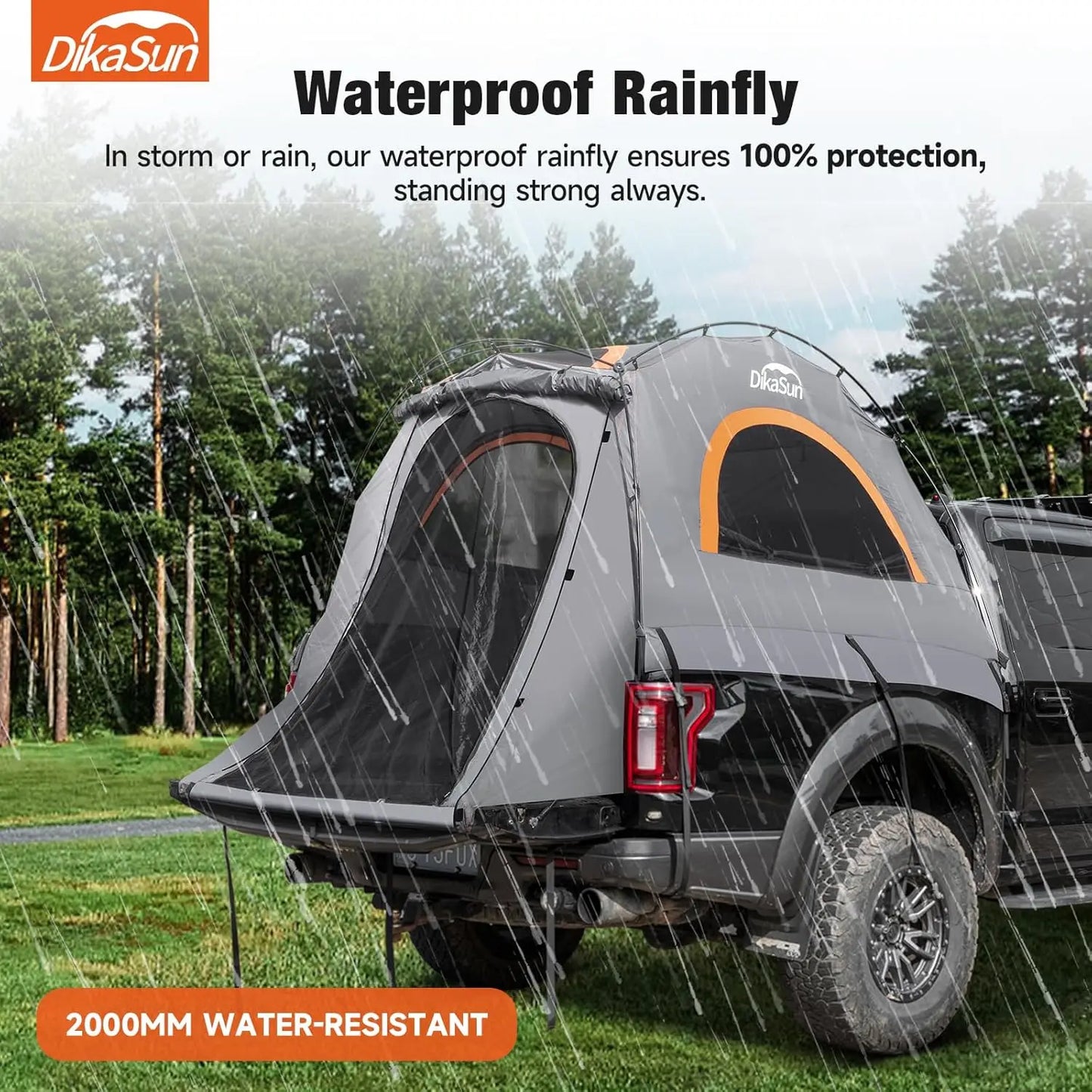 Pickup Truck Bed Tent Double Layer 10 Minute Quick Setup Tear Resistant Truck Tent - A to Z Outdoor Store