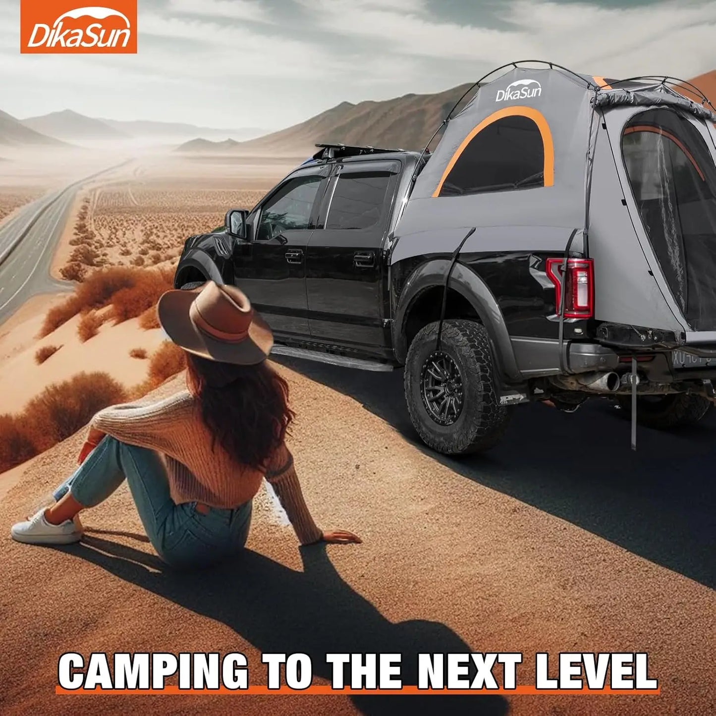 Pickup Truck Bed Tent Double Layer 10 Minute Quick Setup Tear Resistant Truck Tent - A to Z Outdoor Store
