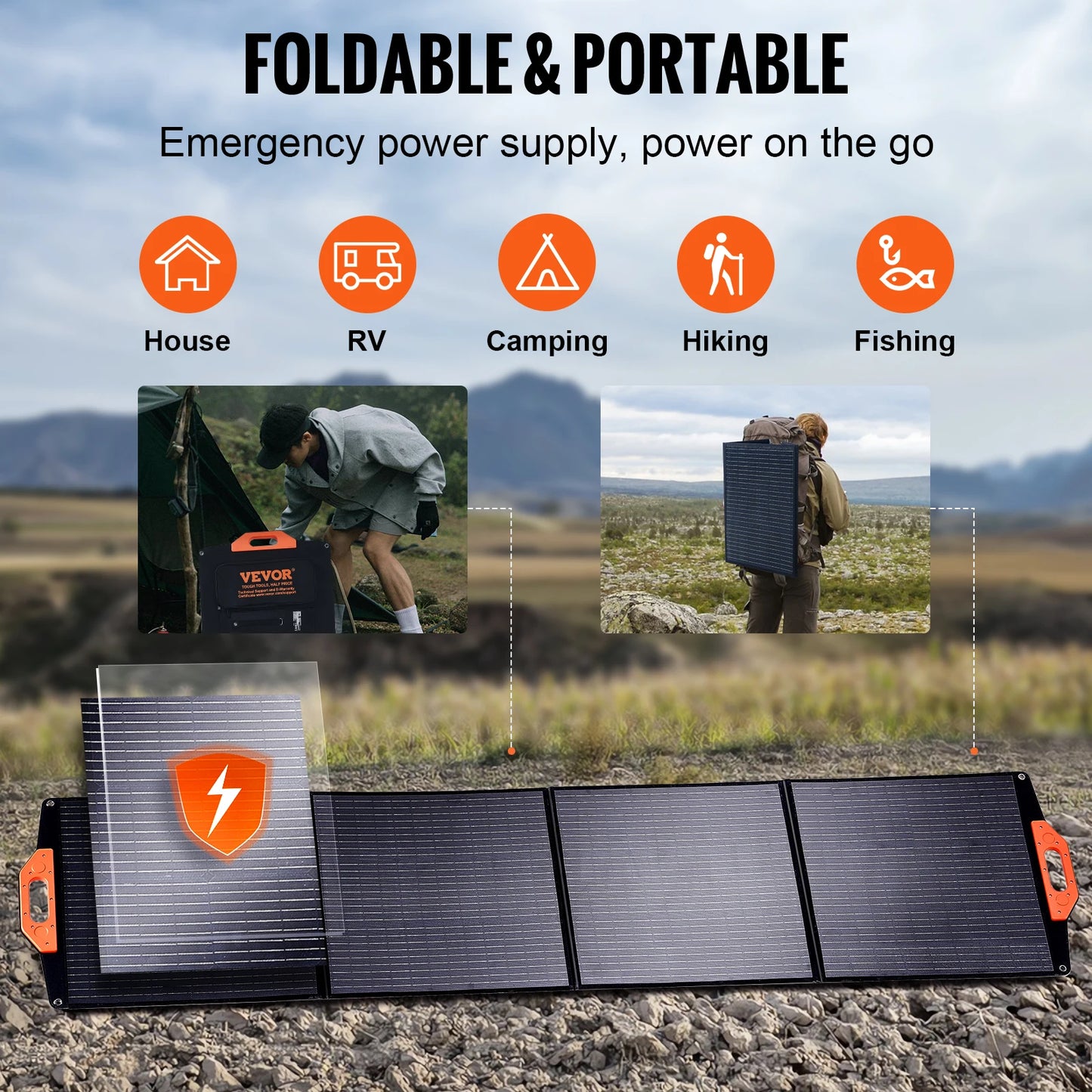 Portable Monocrystalline Solar Panel by SucceBuy - A to Z Outdoor Store