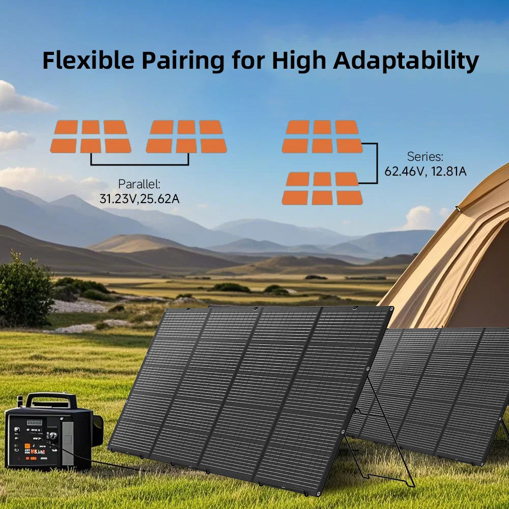 Hot Portable Solar Panel 400W Foldable Lightweight ETFE Kit for Camping Travel Power Bank - A to Z Outdoor Store