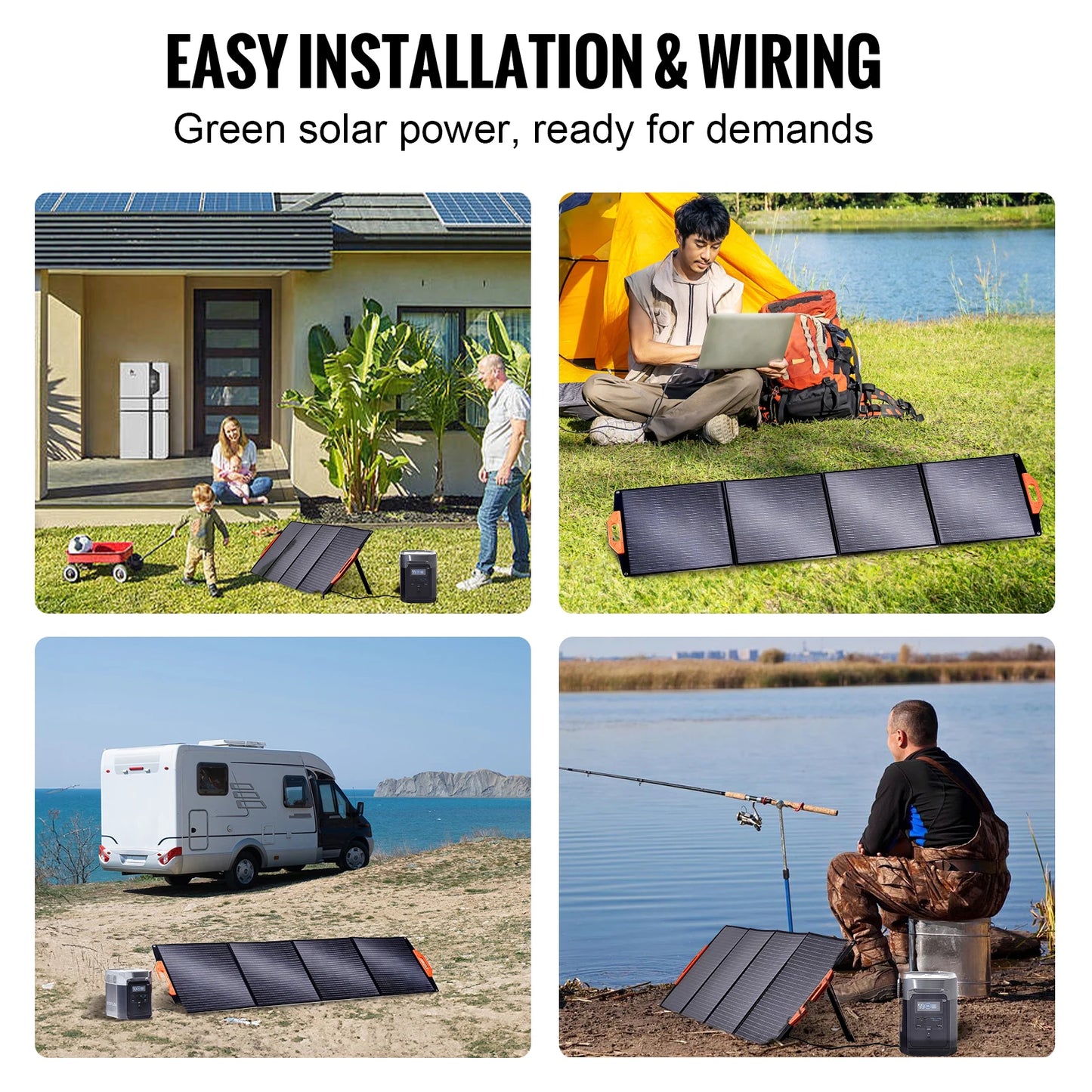Portable Monocrystalline Solar Panel by SucceBuy - A to Z Outdoor Store