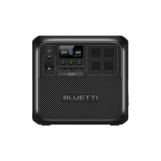 US Plug Bluetti AC180 Solar Portable Power Station 1800W 1152Wh Solar Generator for Camping Off Grid Power Outage - A to Z Outdoor Store