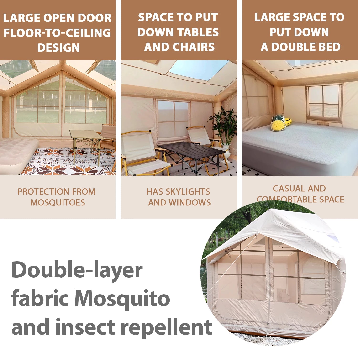 Building Ultra Quick Setup Inflatable Camping Tent Pro - A to Z Outdoor Store