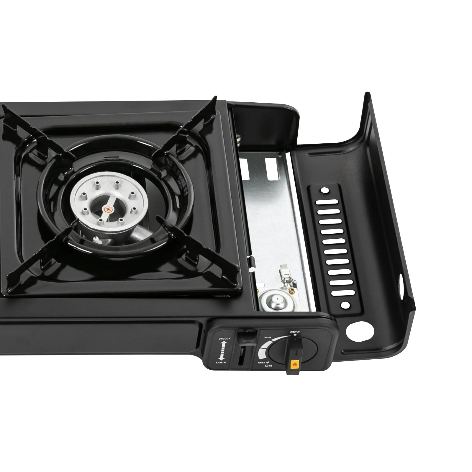 Portable Camping Stove With 2 Burners Butane And Carrying Case Adjustable Fire Power Auto Ignition For RV Travel Use - A to Z Outdoor Store
