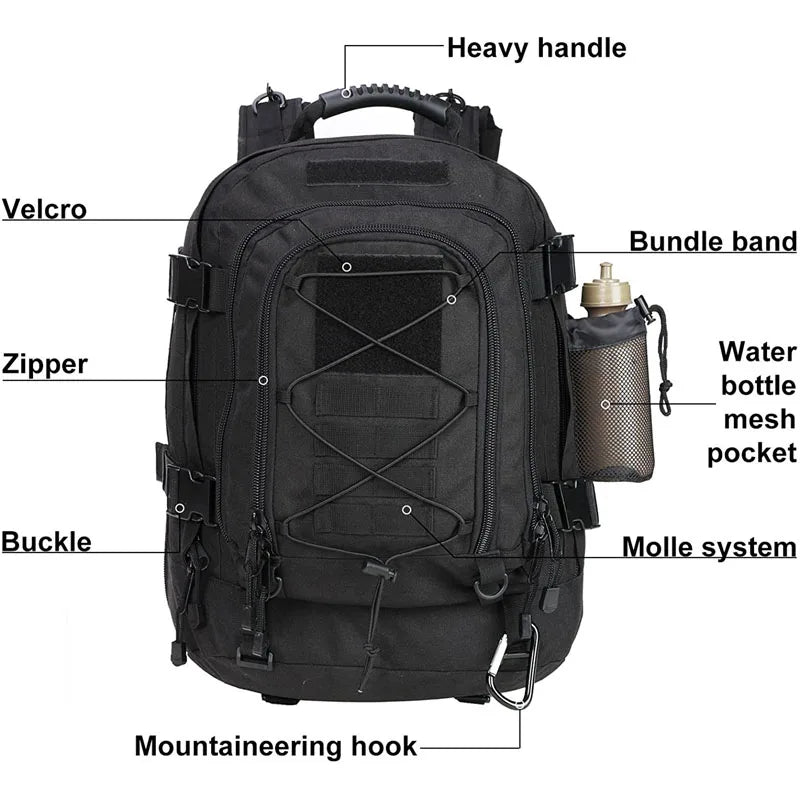 LQARMY Military Tactical Backpack Molle Rucksack Outdoor - A to Z Outdoor Store