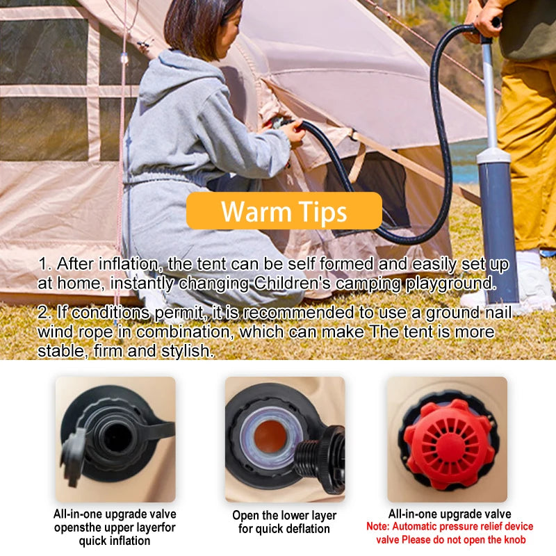 Building Ultra Quick Setup Inflatable Camping Tent Pro - A to Z Outdoor Store