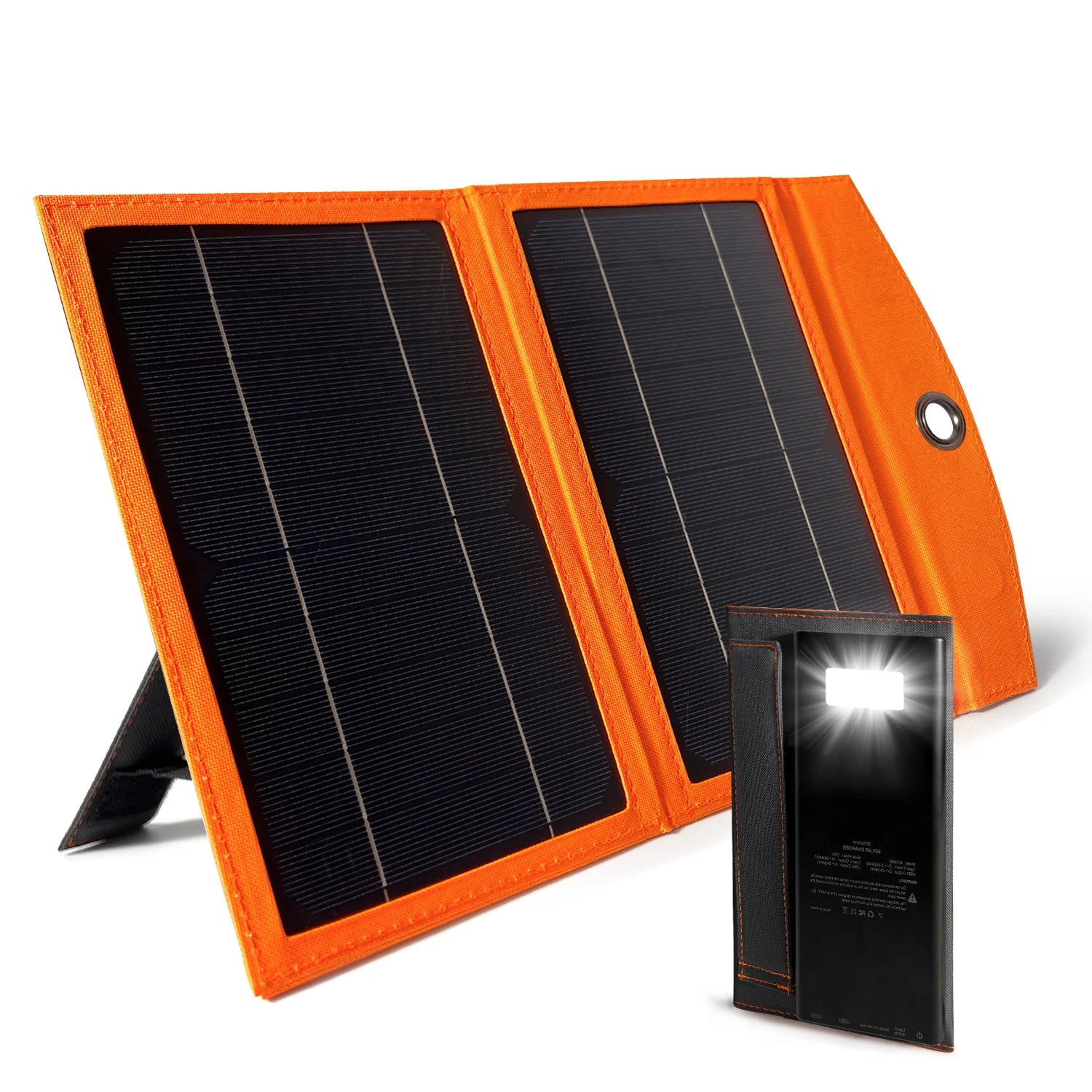 30W 10W Solar Panel with 10000mAh Power Bank Portable Solar Charger for Outdoor Camping Hiking Phones Emergency Devices - A to Z Outdoor Store