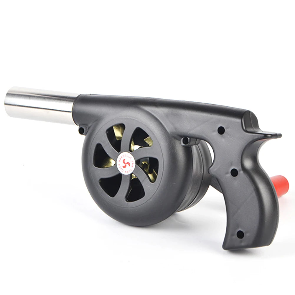 Cooking BBQ Air Blower Manual Hand Crank Fire Bellows Outdoor Grill Tool for Camping and Picnic - A to Z Outdoor Store