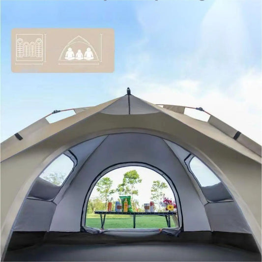 Outdoor Shelter Sunshade Self-driving Travel Camping Tent Reactive Outdoor Camping Tent with Two Doors and Two Windows - A to Z Outdoor Store