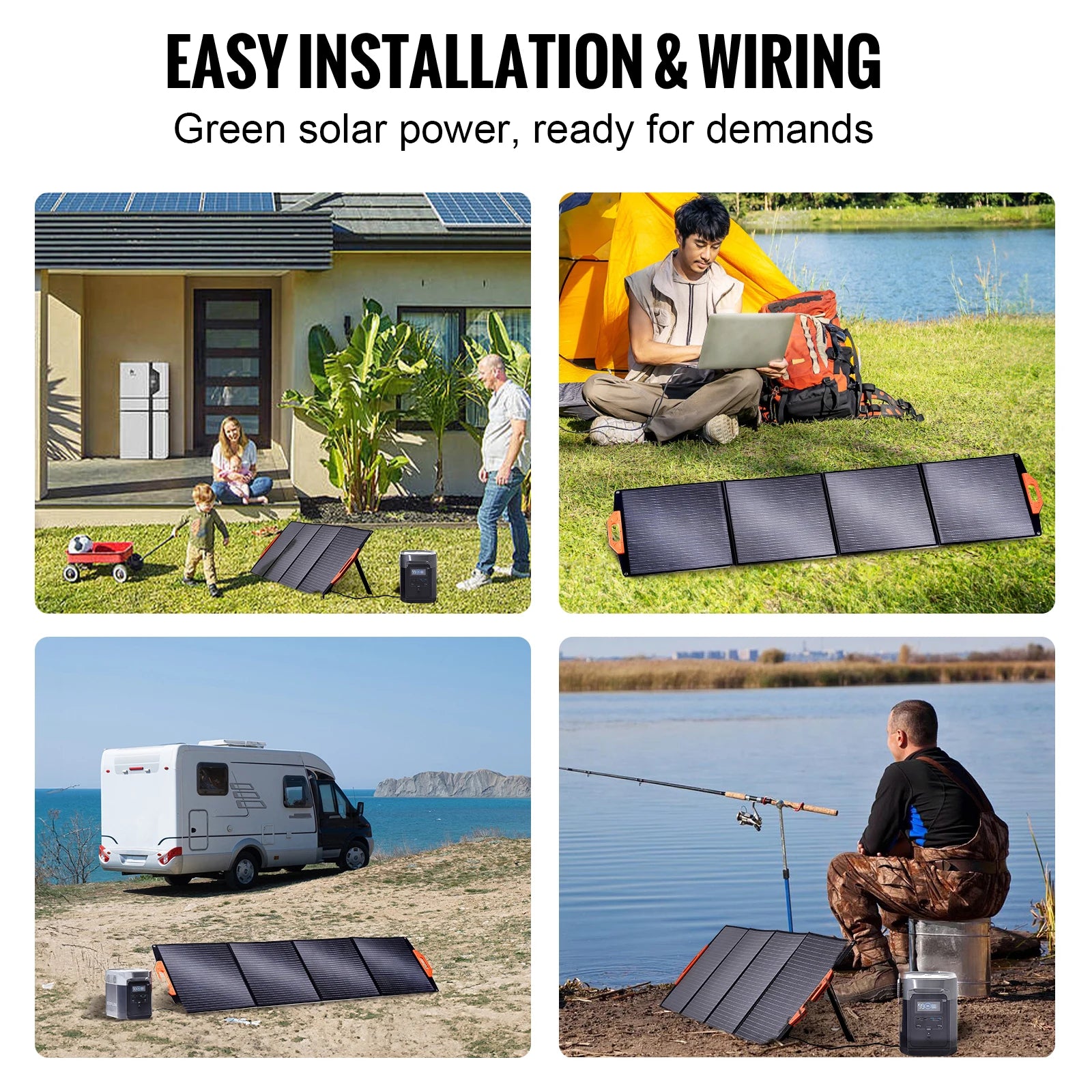Portable Monocrystalline Solar Panel by SucceBuy - A to Z Outdoor Store