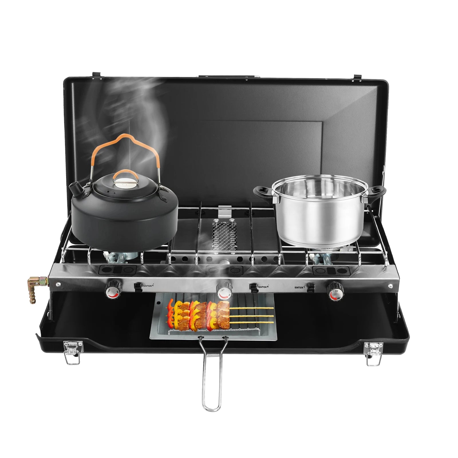 A To Z Outdoor Store 3-Burner Camping Stove Portable Grill - A to Z Outdoor Store