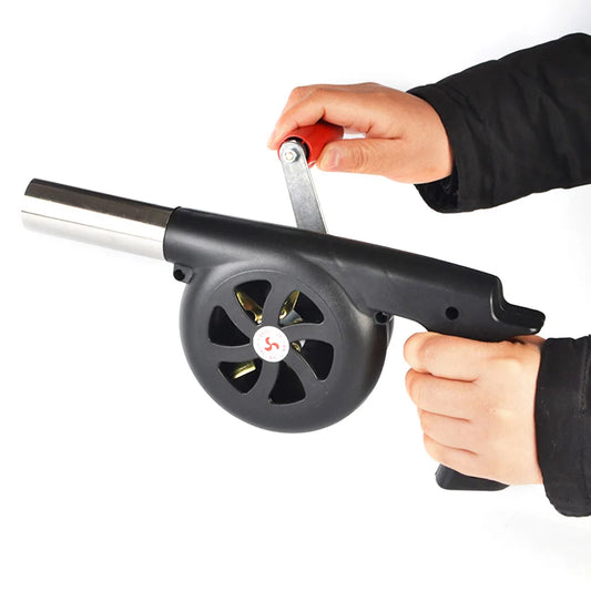 Cooking BBQ Air Blower Manual Hand Crank Fire Bellows Outdoor Grill Tool for Camping and Picnic - A to Z Outdoor Store