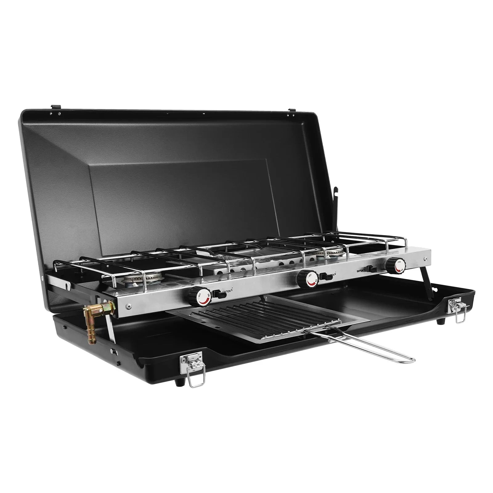 A To Z Outdoor Store 3-Burner Camping Stove Portable Grill - A to Z Outdoor Store